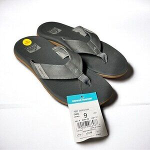 🌻 NEW w.Tags Reef Men's Grey Santa Ana Sandals Men's Size 9